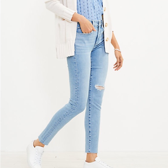 NEW Loft Made and Loved Mid Rise The Skinny Jeans - Picture 3 of 13